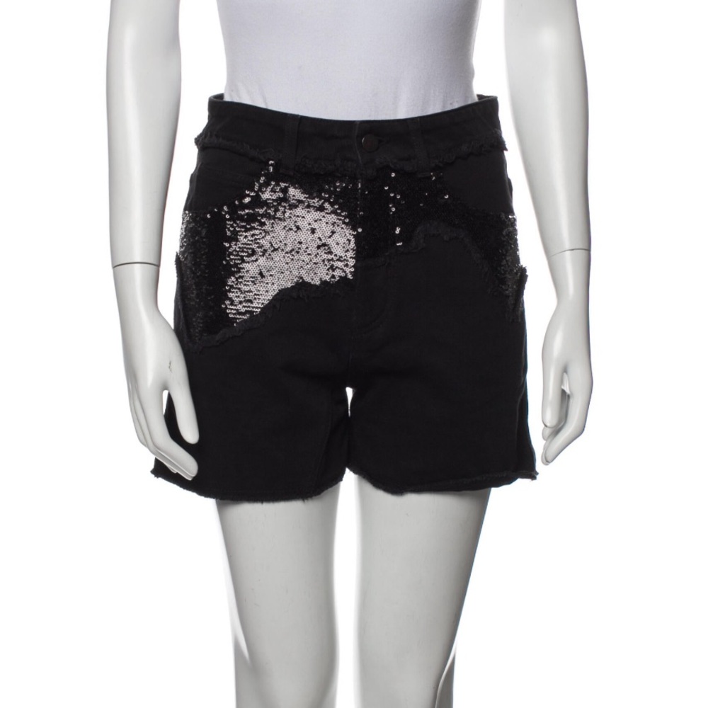 NWT High Waist Sequin Embellished Denim Shorts size 2
